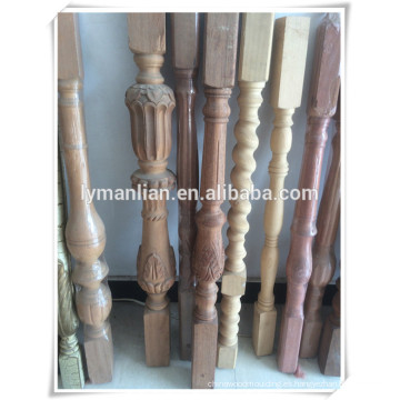 balaustres de madera decorativos antideslizantes / diseños de balaustres de madera / nariz de escalera decorativa